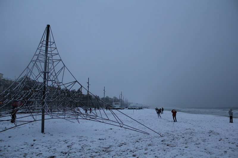 Les nevades a Badalona, per Oriol Rodríguez