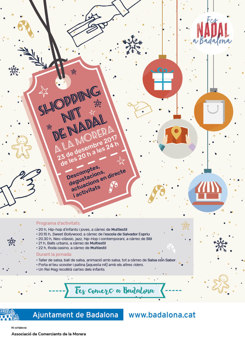 El barri de la Morera celebra aquest dissabte la primera Shopping Nit de Nadal