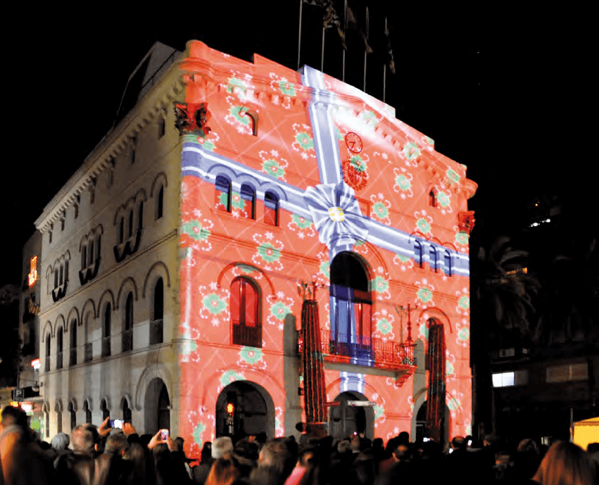 Les Festes de Maig estrenaran un Mapping a la façana de l’Ajuntament