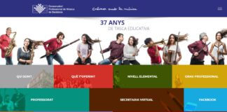 El Conservatori de Música de Badalona modernitza el seu web