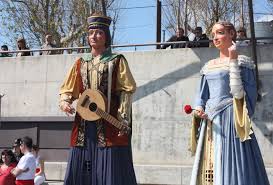 Els gegants protagonistes de la Festa Major de Sant Cebrià de Tiana