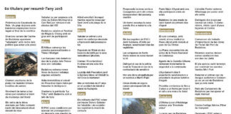 60 titulars per resumir l’any 2018