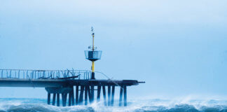 El temporal de 2017 al Pont del Petroli