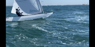 Pere Crespo, del Club Natació Badalona, campió de l’Estat 2020 de patí a vela