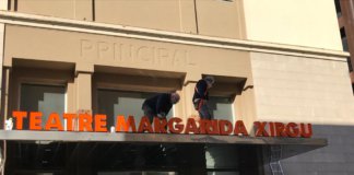 El Principal estrena les lletres del seu nou nom: Teatre Margarita Xirgú
