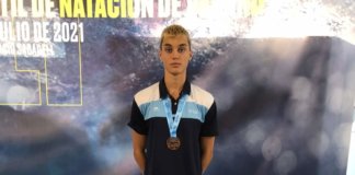 El badaloní, Àlex Ponce, doble medallista del Campionat d’Espanya Infantil de Natació
