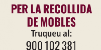 Montgat estrena un telèfon gratuït per la recollida de mobles