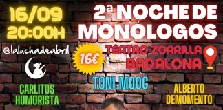 Segona nit de monòlegs solidaris de Badalona